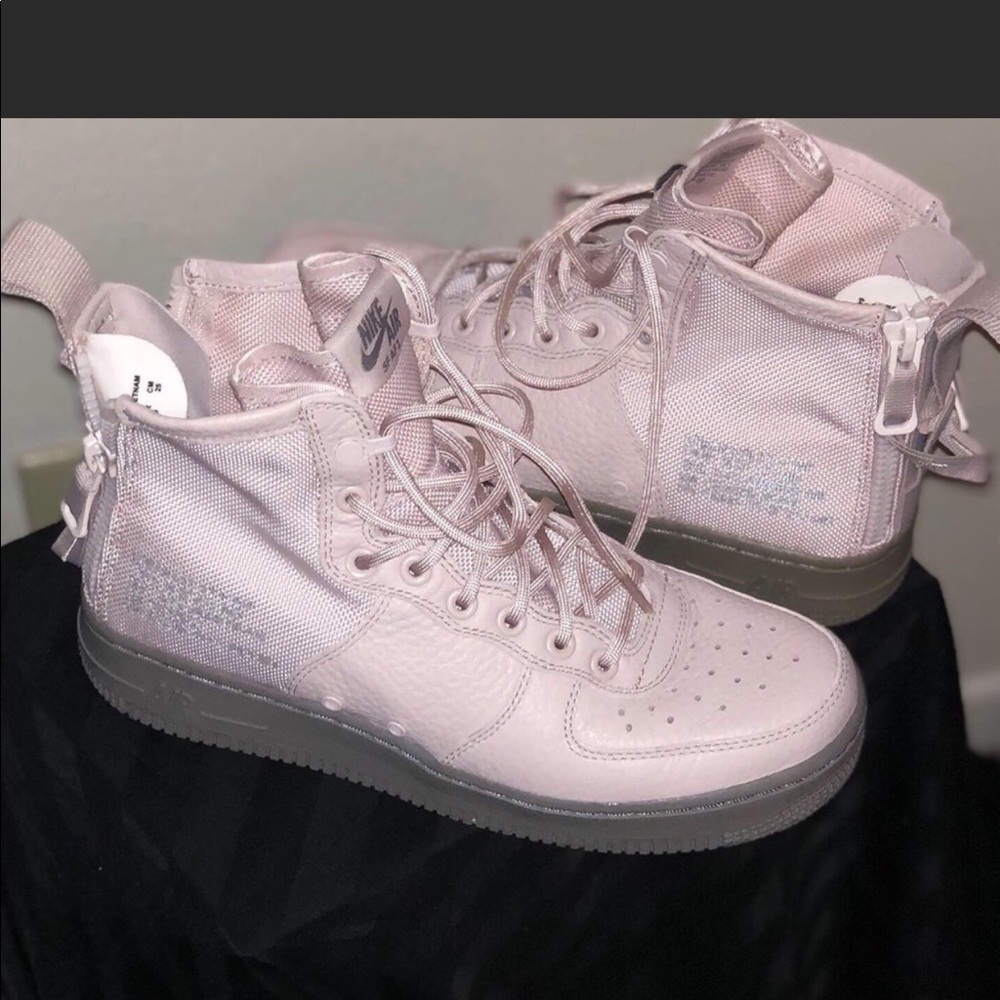 lavender nike air force ones